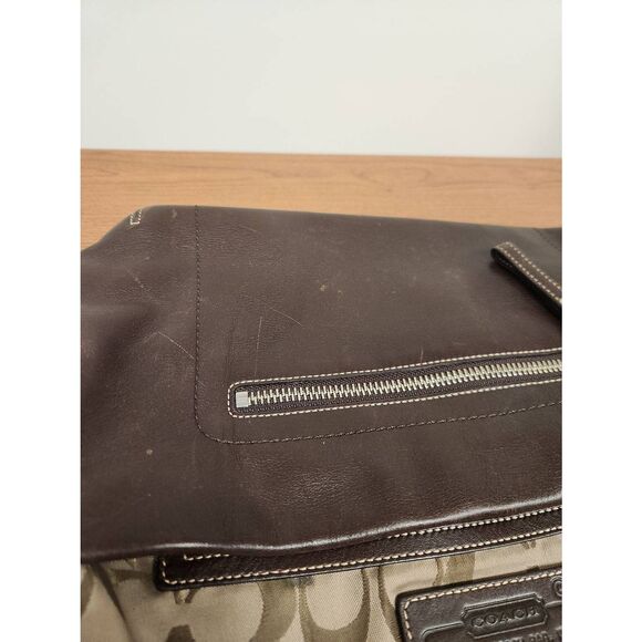 Vintage COACH Legacy East West Duffle Mahogany leather shoulder bag purse 1417 - Picture 13 of 14